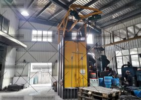 發往湖南長沙Q3710吊鉤式拋丸機拋丸除銹去氧化皮效果怎么樣？